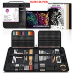 Kit profesional de dibujo de 14/26/64/126 piezas