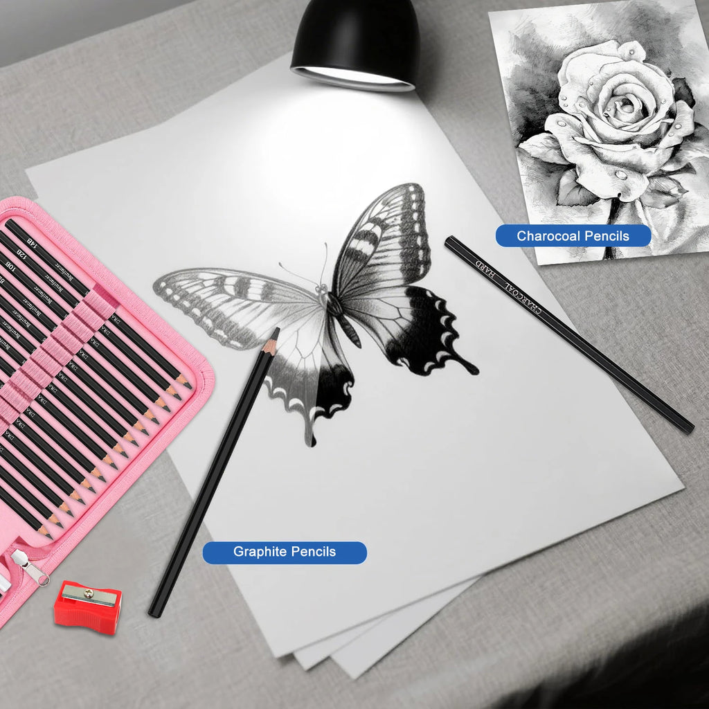 Kit profesional de dibujo de 14/26/64/126 piezas