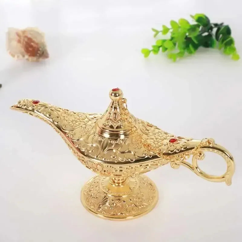 Aladdin Lamp Decorative Ornament Large European Retro Home Decoration Metal Decoration Crafts Holiday Gift - World Gifts