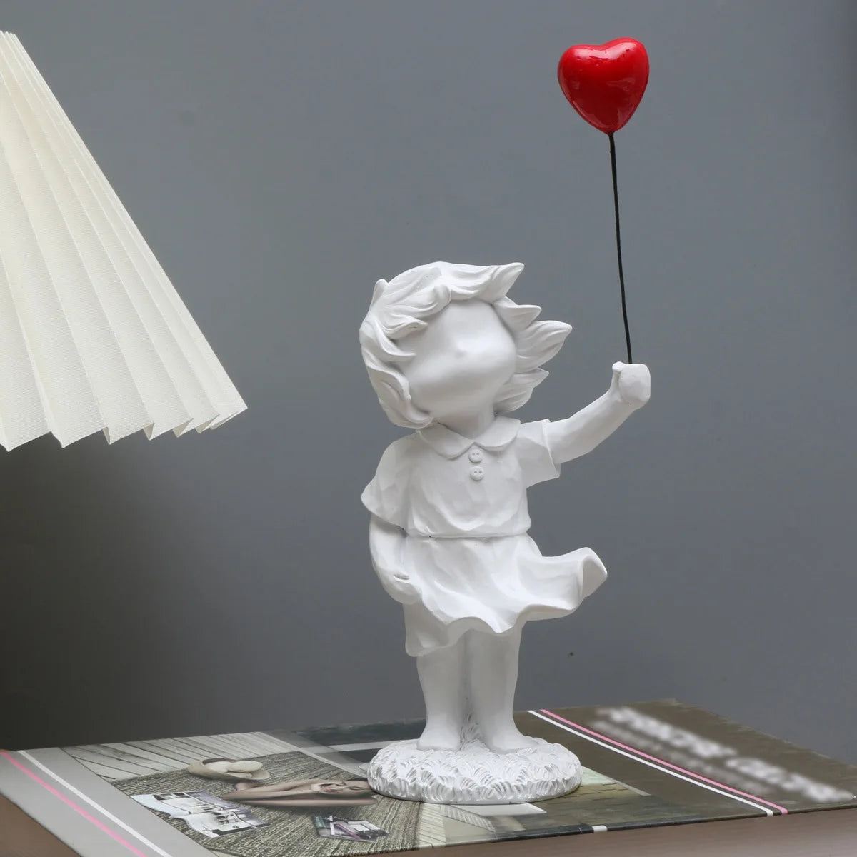Banksy-Inspired Love Balloon Girl Sculpture
