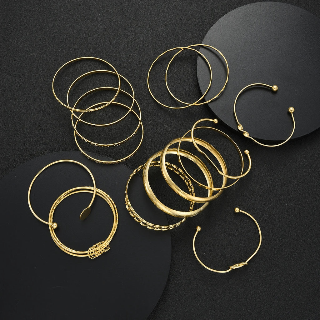 Gold Bracelet Set Boho Chic✨