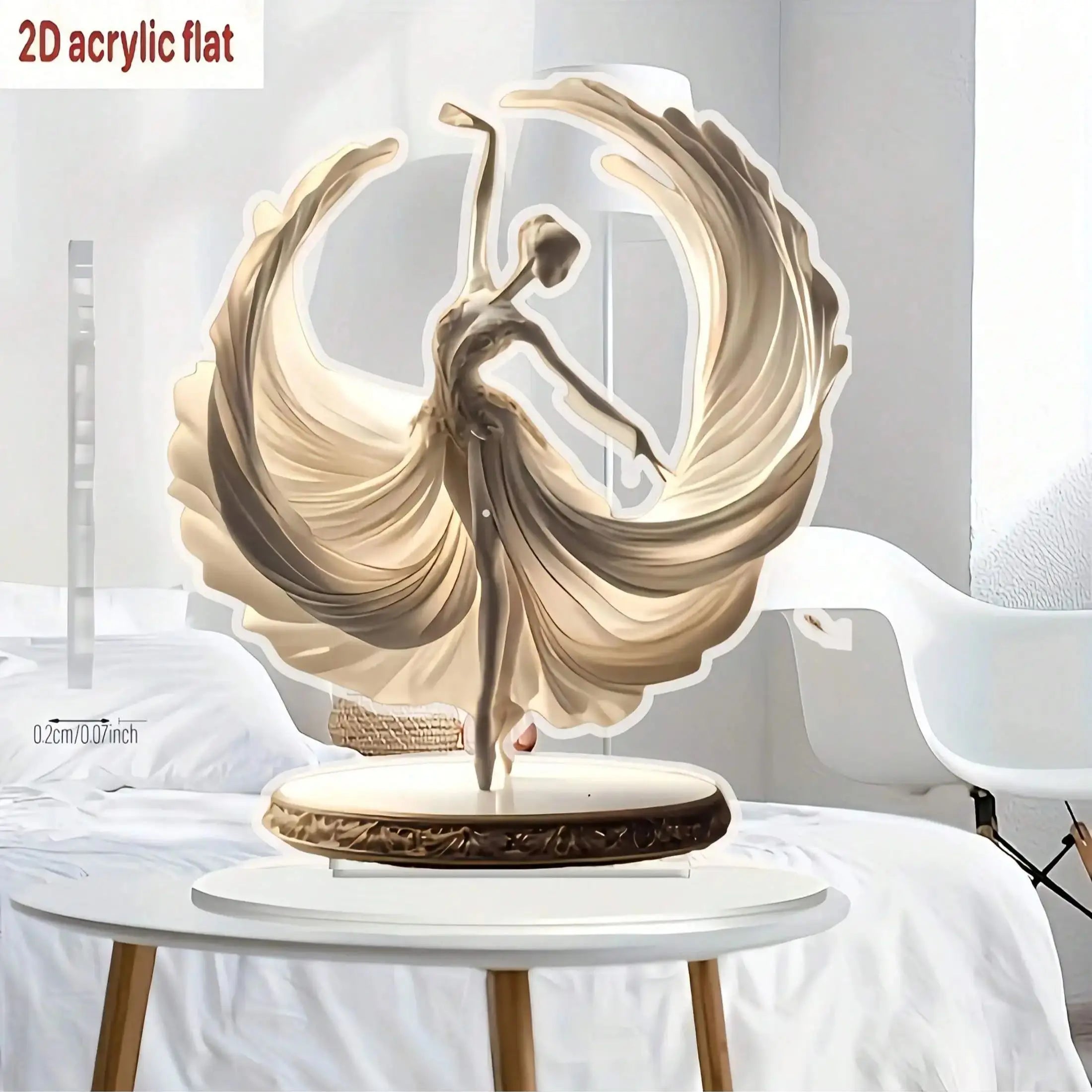 Crystal Ballet Dancer Statue ✨