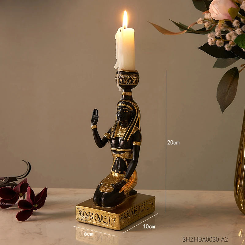Vintage Egyptian Cat Statue – Goddess Bastet Figurine for Home & Office Decor