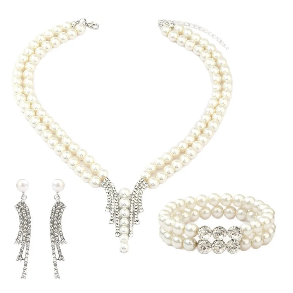 Luxury Pearl Jewelry Set ✨ (3PCS)