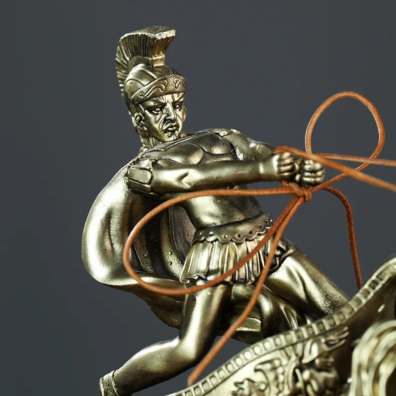 1 unidad de escultura de caballero de caballería romana