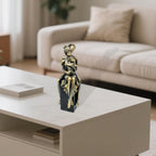 Elegant Resin Family of Three Figurines – Tabletop Decor for Living Room & Home
