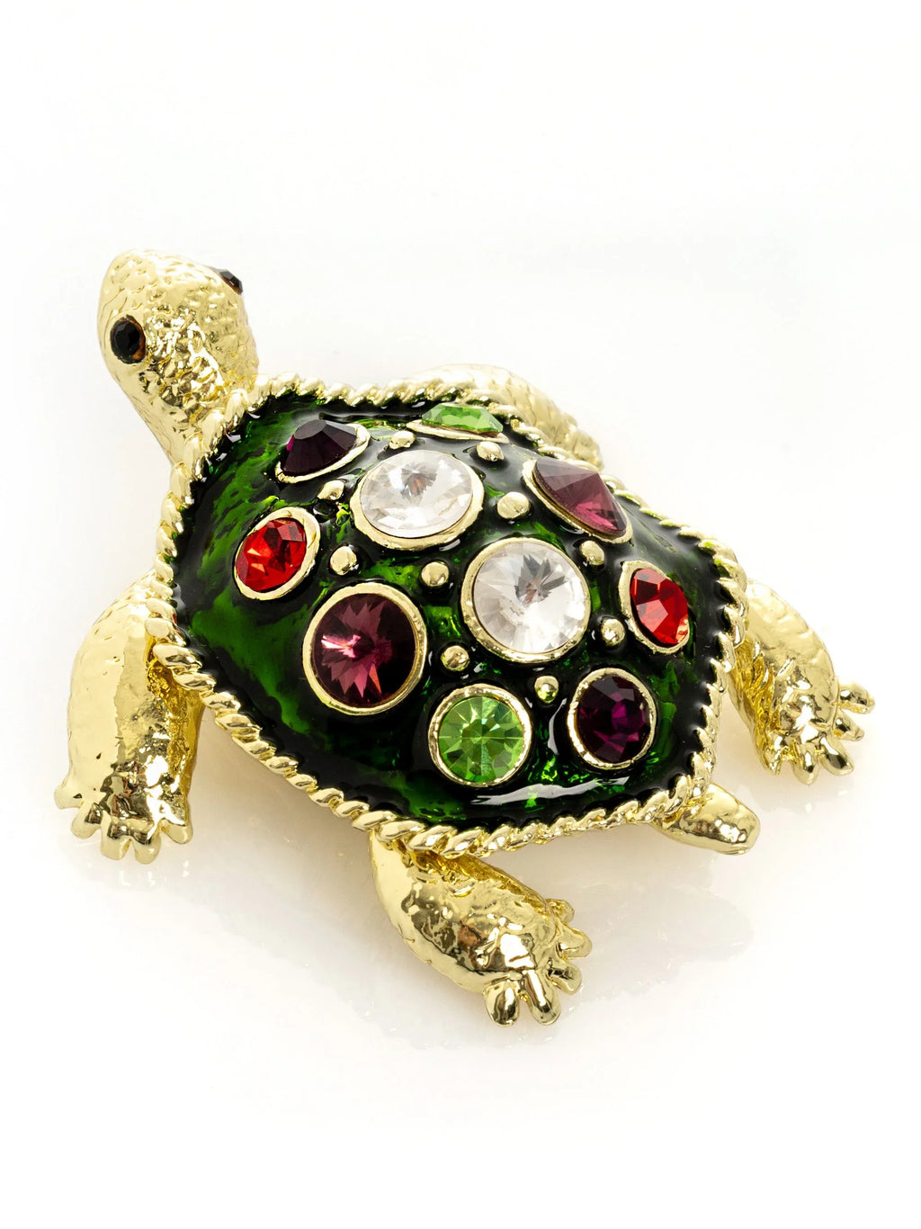 Green Shell Golden Turtle - World Gifts
