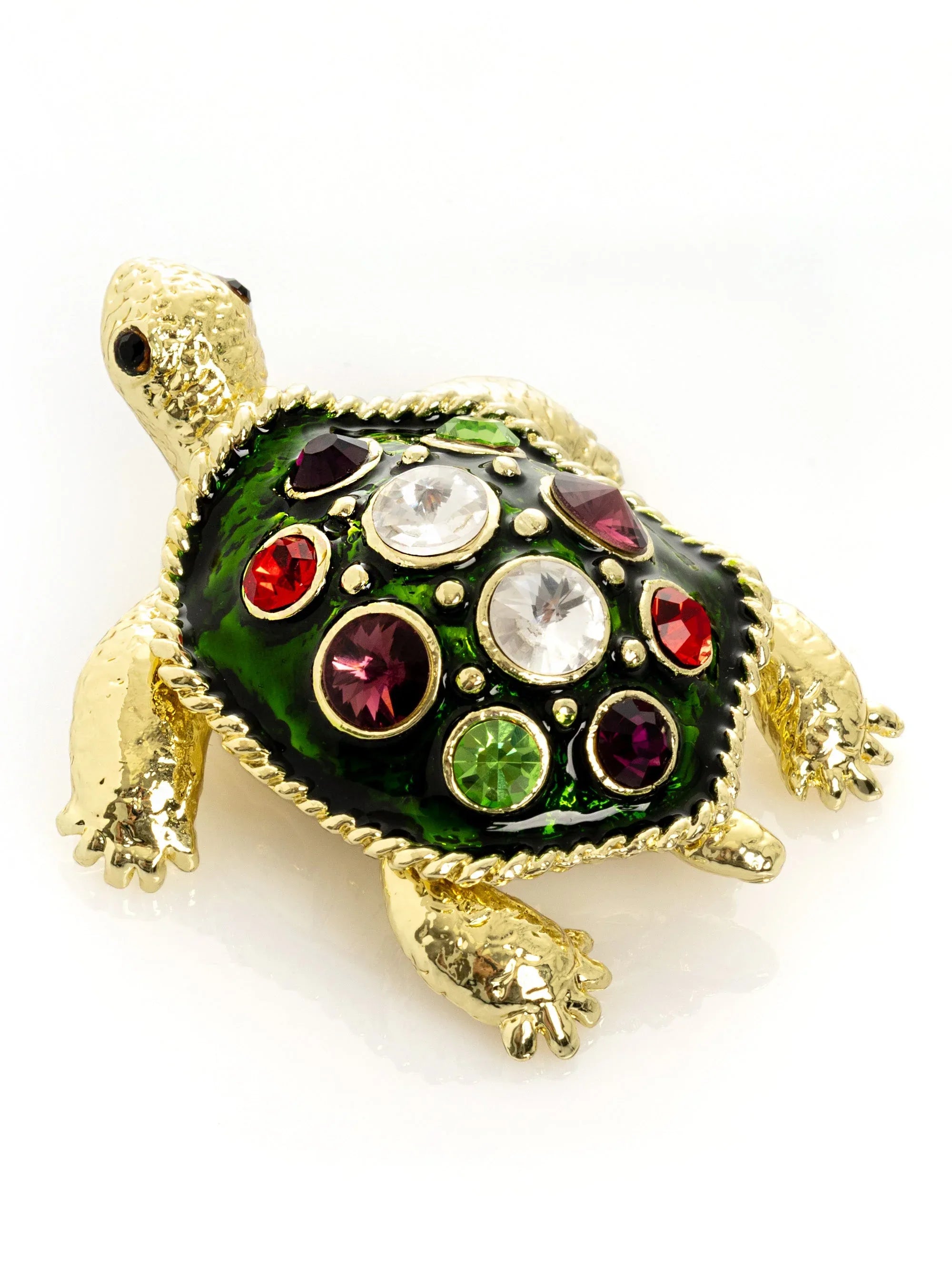 Green Shell Golden Turtle - World Gifts