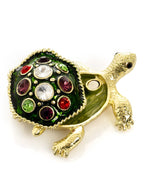 Green Shell Golden Turtle - World Gifts