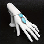 Pulsera Personalidad Bohemia Turquesa Manoplas