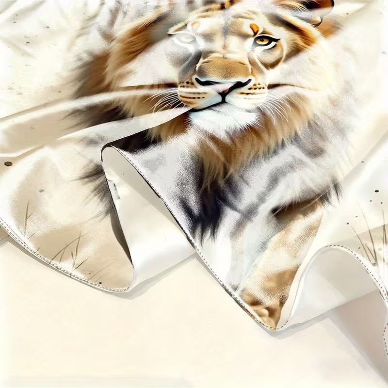 Women's Lion Painting Headscarf