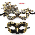 Couple Makeup Ball Mask Set