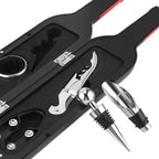 Juego de abrebotellas de acero inoxidable - Kit de herramientas para botellas de vino tinto para botellas grandes