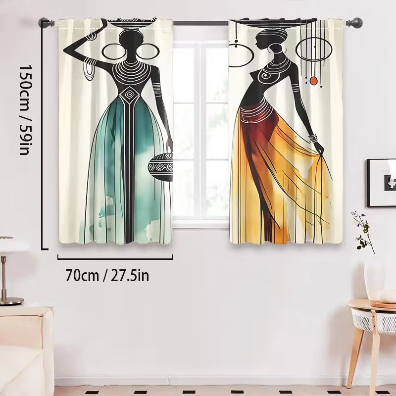 Blackout Curtain Panels African Style