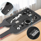 Juego de abrebotellas de acero inoxidable - Kit de herramientas para botellas de vino tinto para botellas grandes