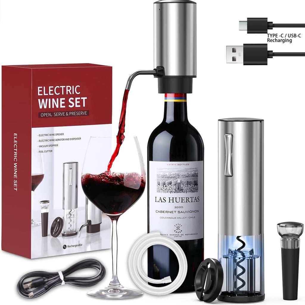 Electric Wine Opener Set