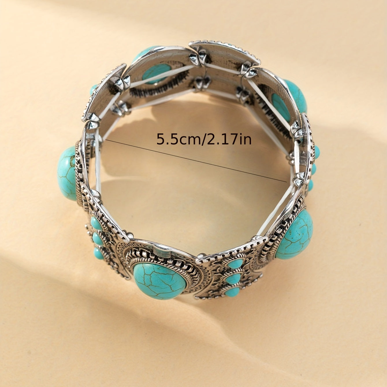 Stylish Turquoise Ethnic Bracelet – Comfortable Fit