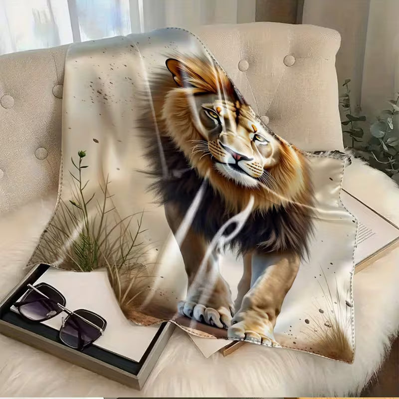 Women's Lion Painting Headscarf