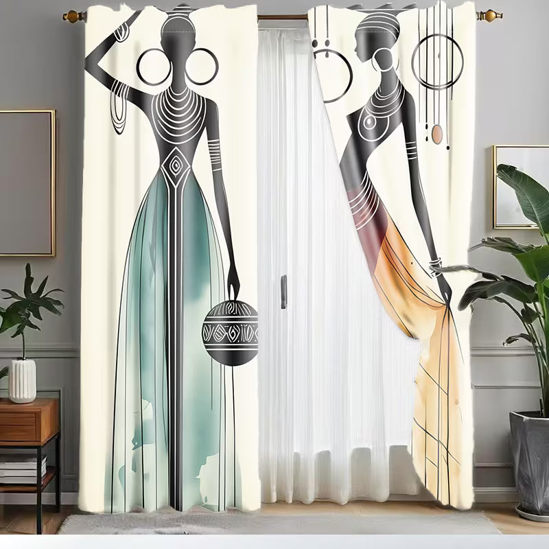Blackout Curtain Panels African Style