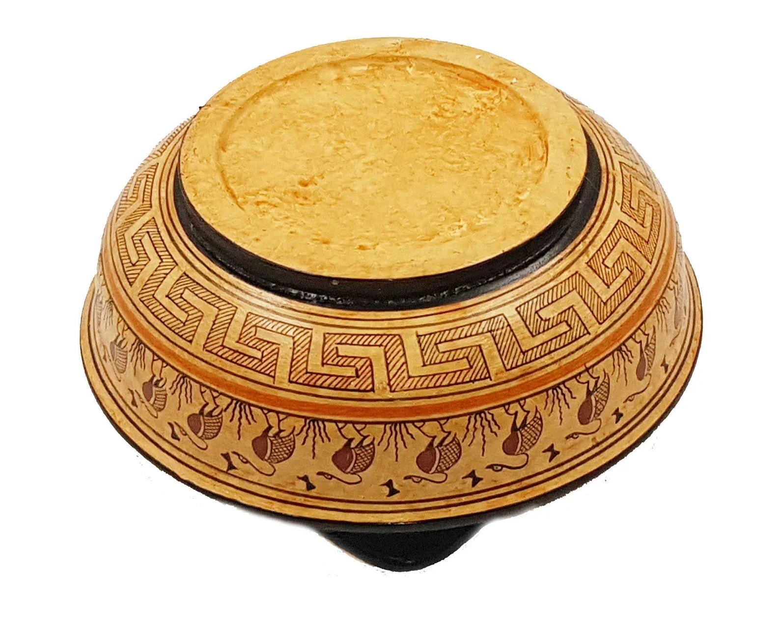 Greek geometric ceramic basket - World Gifts