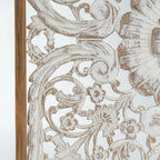 Hand-carved wooden mandala panel - World Gifts