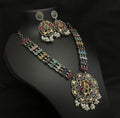 Indian Silver Necklace with Natural Stones - World Gifts