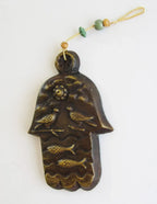Hand-painted ceramic Hamsa - World Gifts