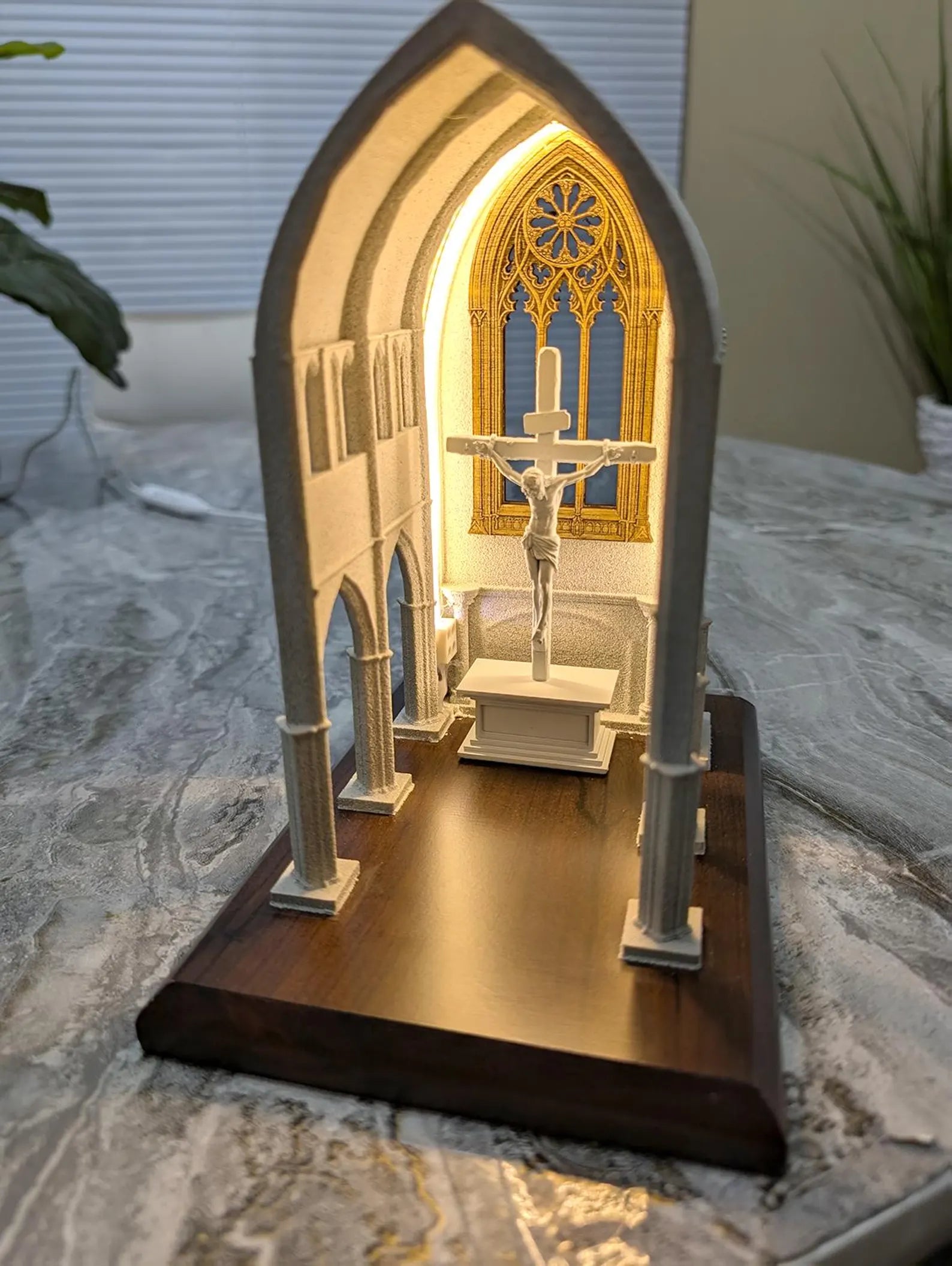 Mini Lâmpada de Igreja – Decoração Católica para Casa, Presente Religioso