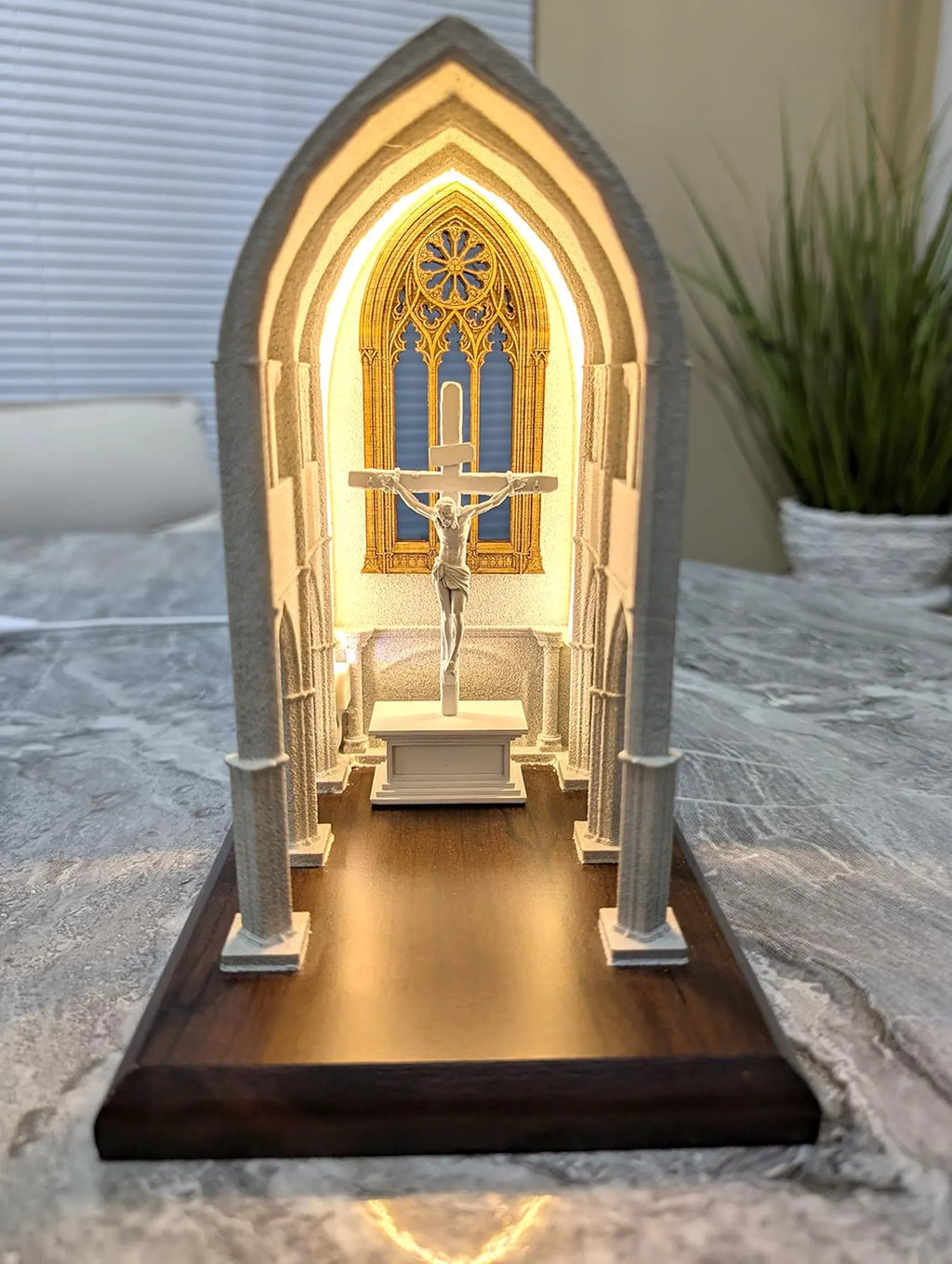 Mini Lâmpada de Igreja – Decoração Católica para Casa, Presente Religioso