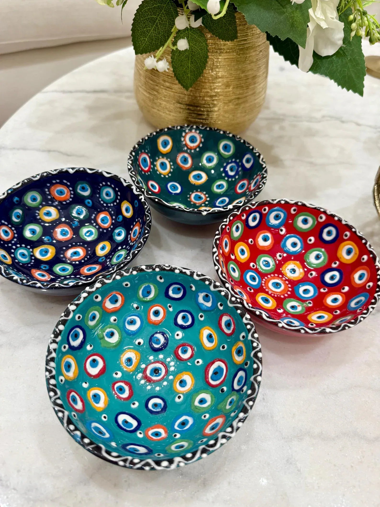 Greek Hand-painted Greek ceramic bowls - World Gifts
