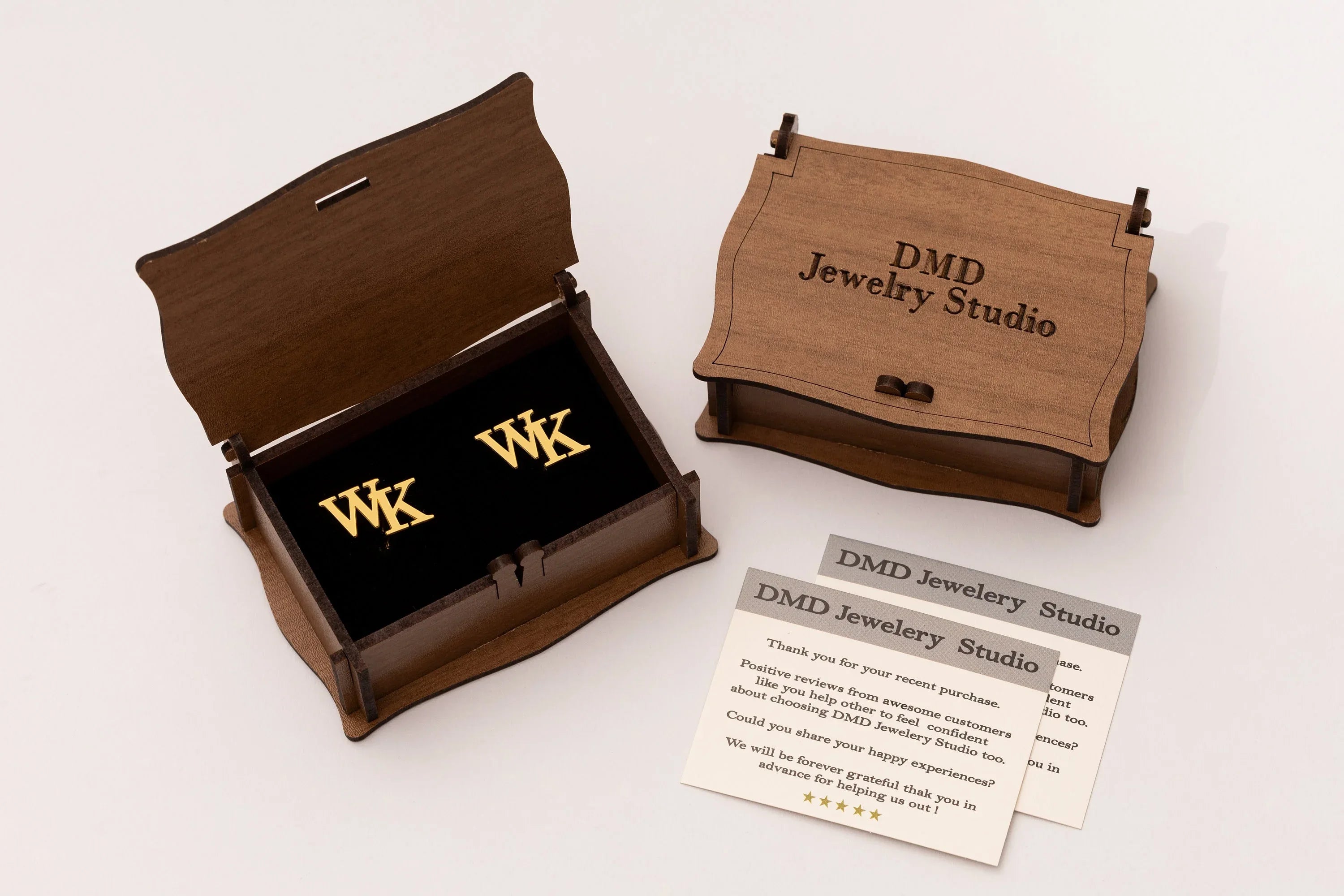 Personalized Sterling Silver Initial Cufflinks for Groom Wedding Gift - World Gifts