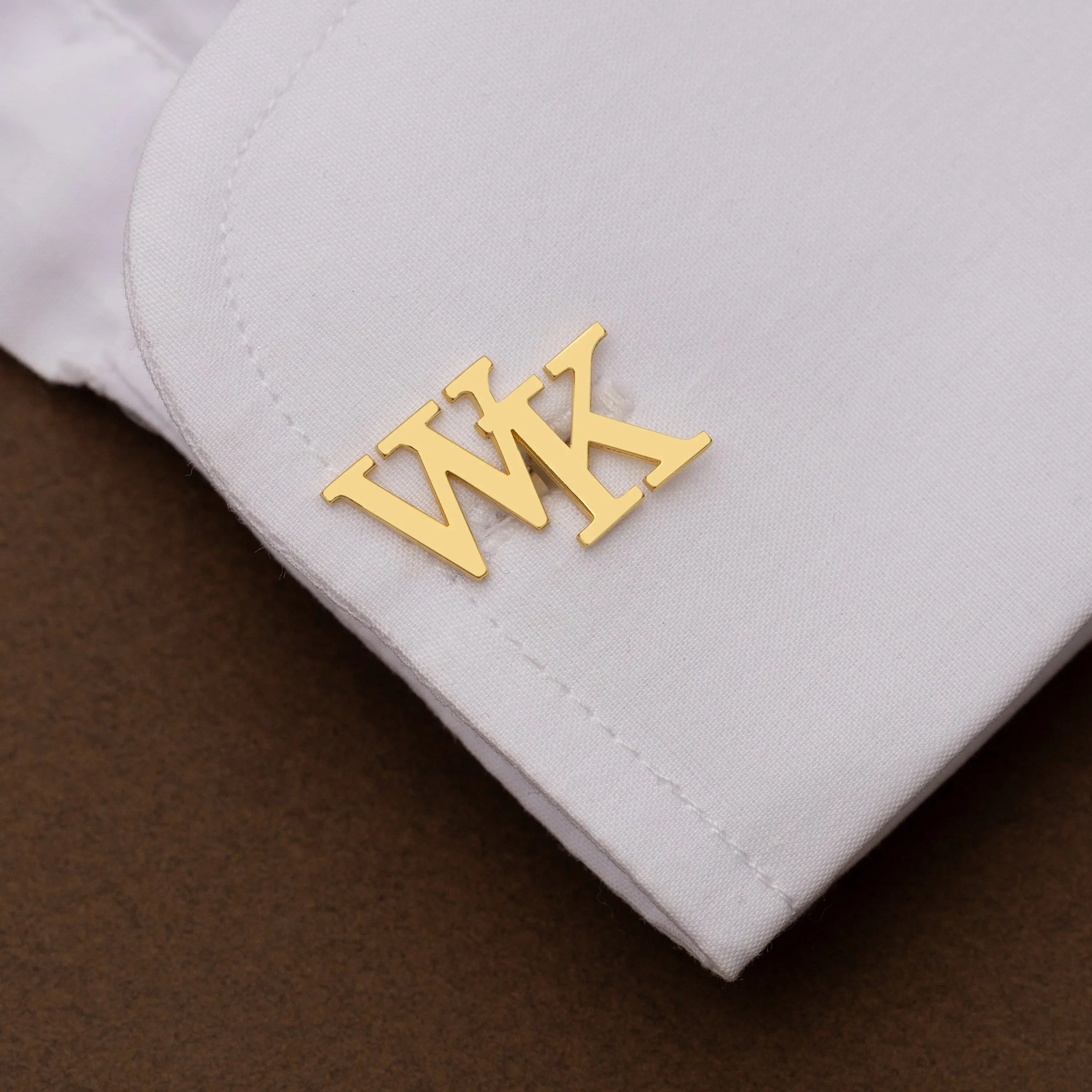 Personalized Sterling Silver Initial Cufflinks for Groom Wedding Gift - World Gifts